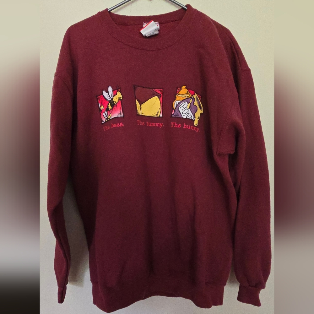 Vintage 90s Winnie the Pooh Crewneck Sweatshirt Walt Disney XXL